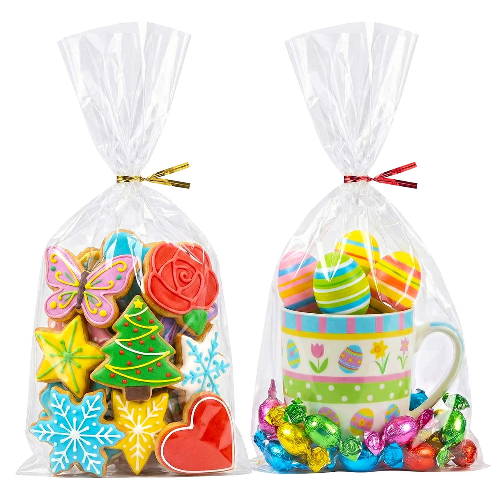 Morepack frente del paquete mostrando 200 bolsas y lazos, presentación profesional