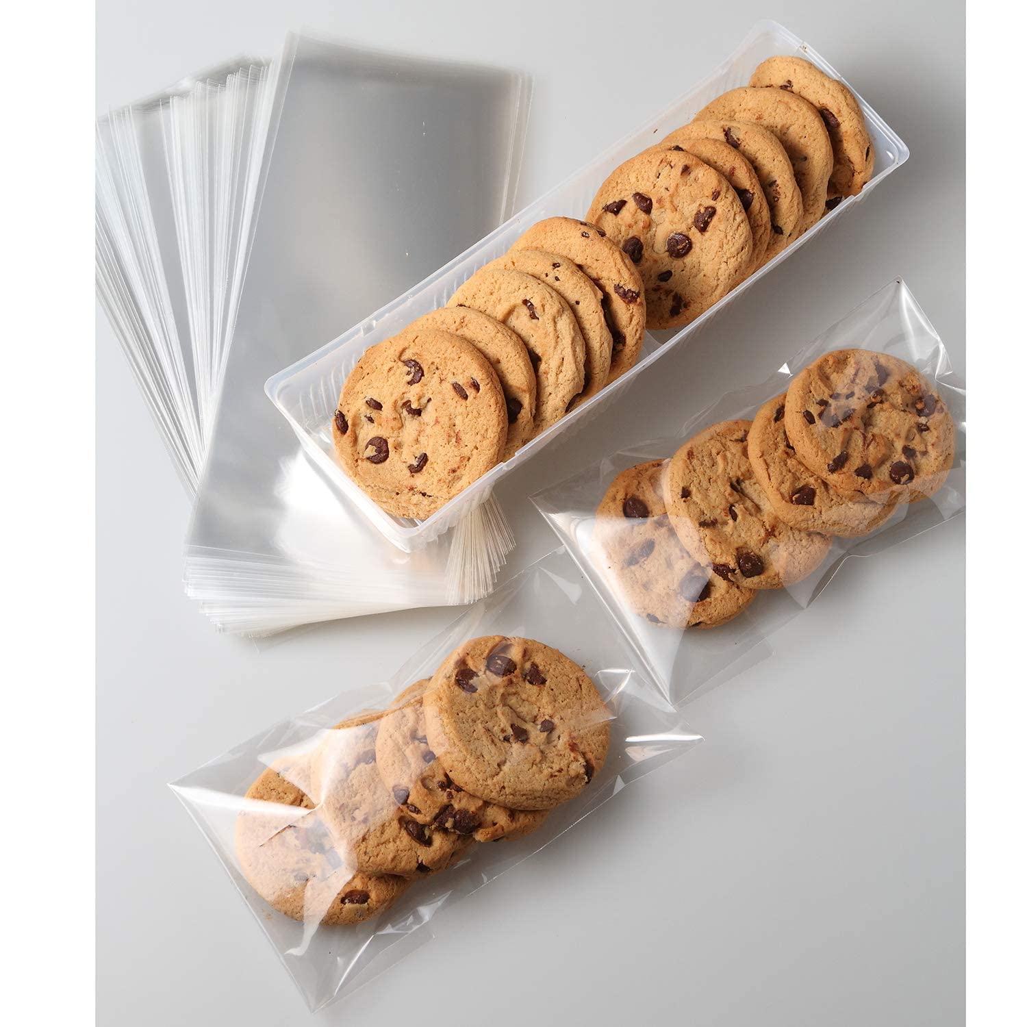 Morepack bolsas usadas en mesa de fiesta para obsequios listos