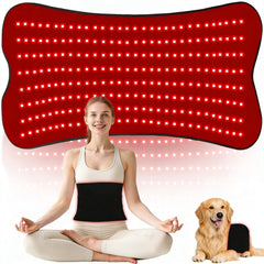 Morespond vista frontal del tapete con 240 LEDs y cobertura amplia