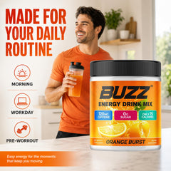 Morning Buzz disolviéndose en agua fría para energía rápida y limpia
