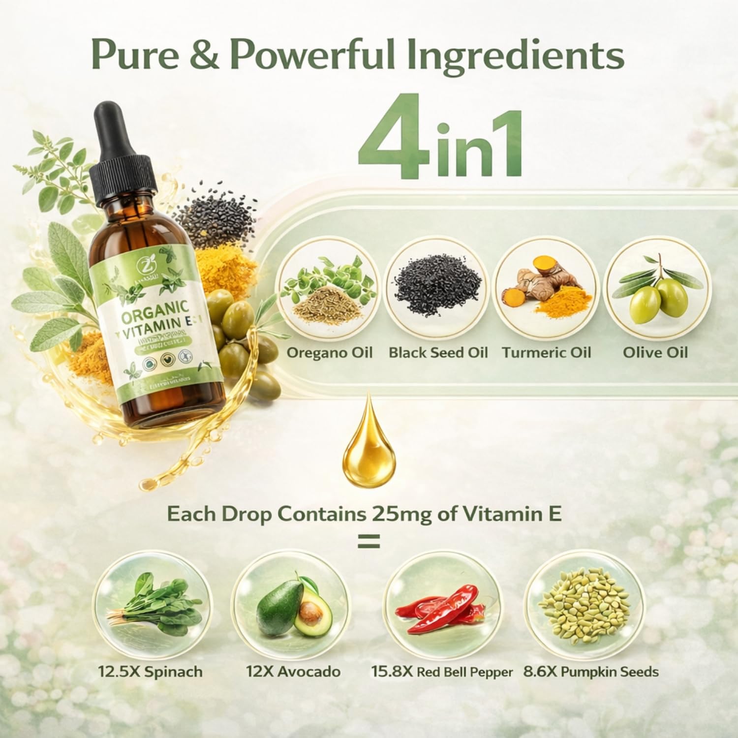 MornThrive etiqueta detallada con ingredientes y beneficios visibles