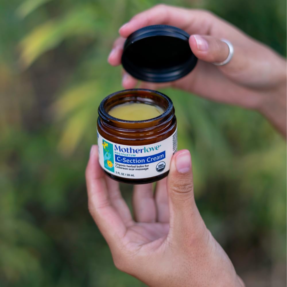Motherlove crema etiqueta con ingredientes orgánicos legibles y limpios