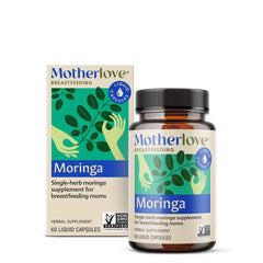 Motherlove Moringa vista frontal muestra envase y beneficios