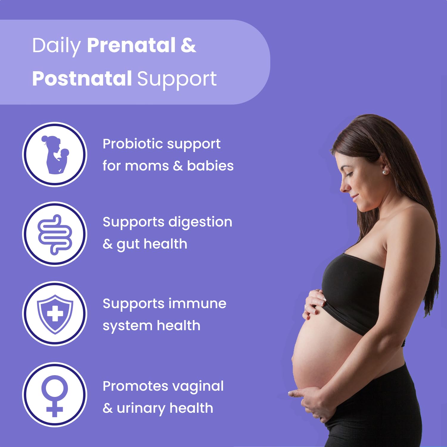 Mother's Promise cápsula en primer plano que destaca liberación retardada y protección