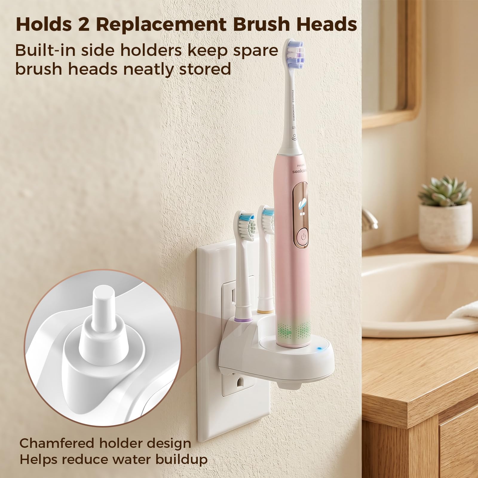 MotoPeie base conectada a un cepillo Philips Sonicare HX65xx compatible