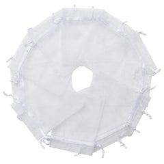 MOTYAWN primer plano de la textura de organza que muestra transparencia y delicadeza