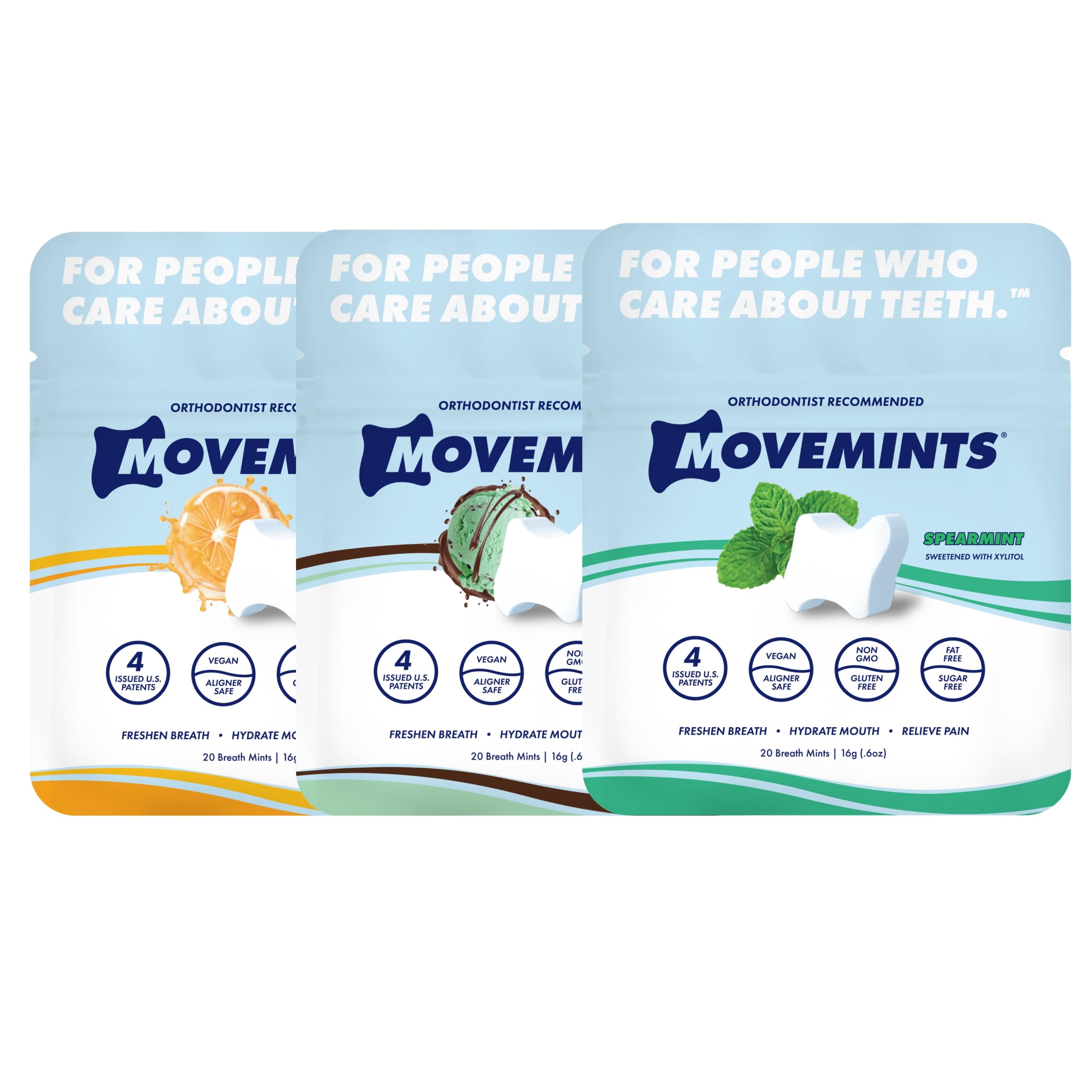 MOVEMINTS paquete frontal que muestra variedad y conveniencia