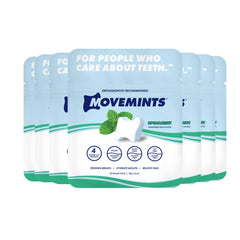 Movemints paquete frontal mostrando diseño y cantidad, comodidad instantánea