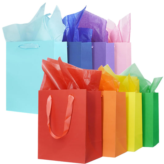 MOXARYSU vista frontal de bolsas arcoíris mostrando colores y presentación