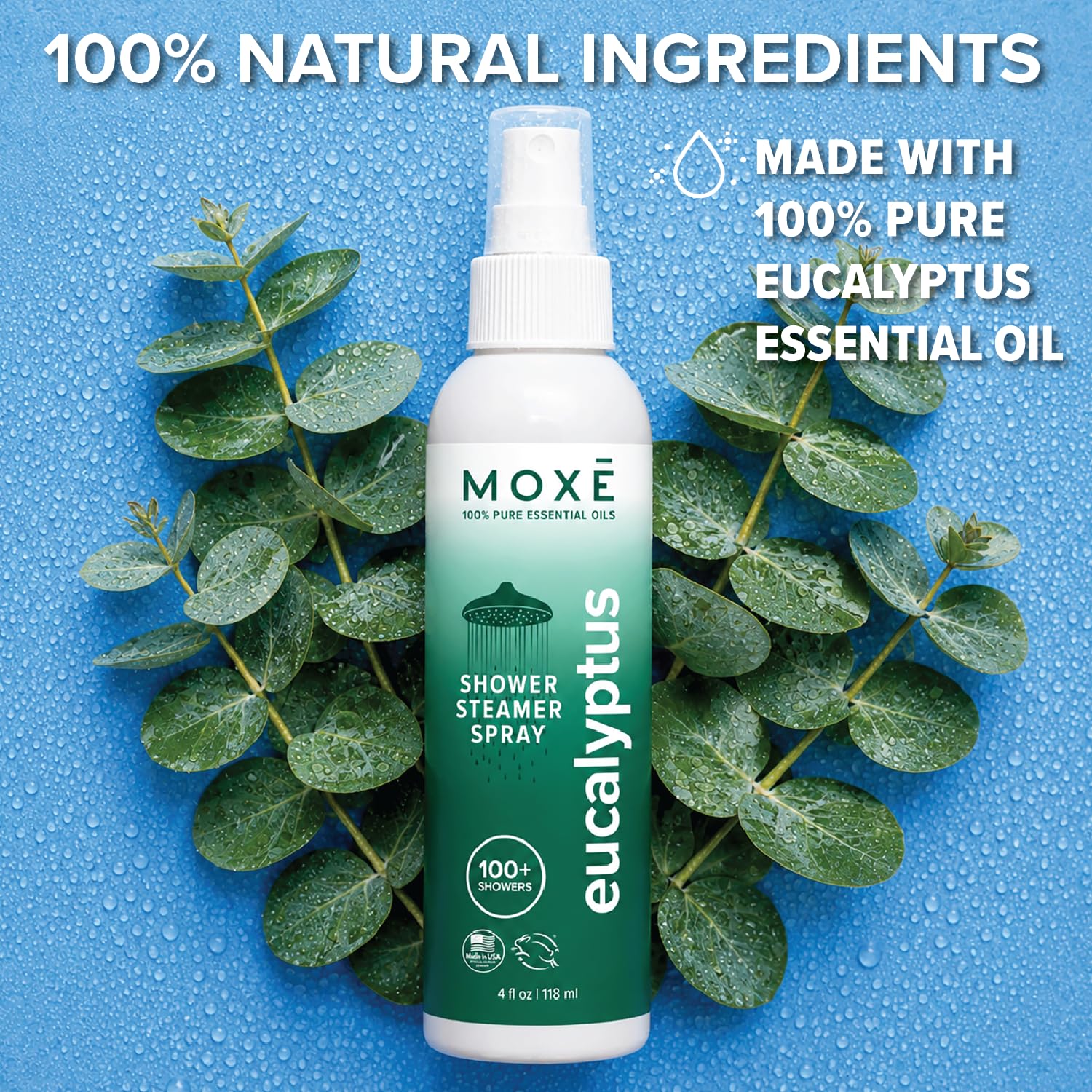MOXĒ etiqueta certificada en primer plano, confianza en ingredientes puros