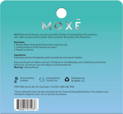 HOJA de mentol junto a MOXE representando aroma natural y frescura