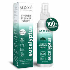 MOXĒ botella frontal de eucalipto, diseño limpio y uso fácil