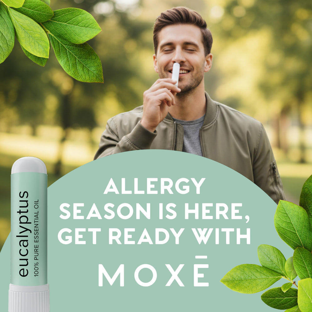 MOXĒ inhalador abierto detalle del aplicador y tapa para higiene