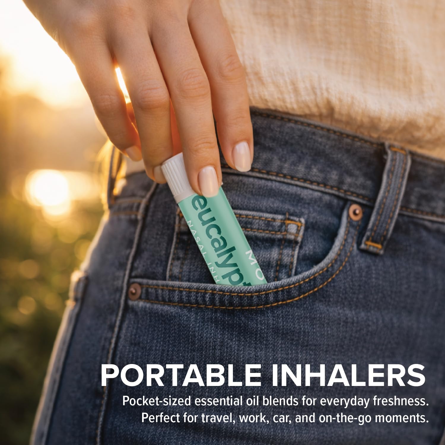 MOXĒ empaque pack de 3 inhaladores que muestra conveniencia y valor para viajes