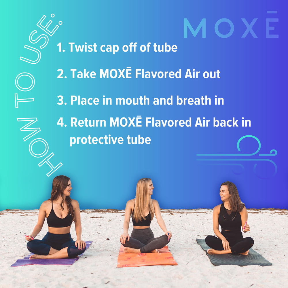 MOXE inhalador en mano demostrando tamaño compacto y comodidad