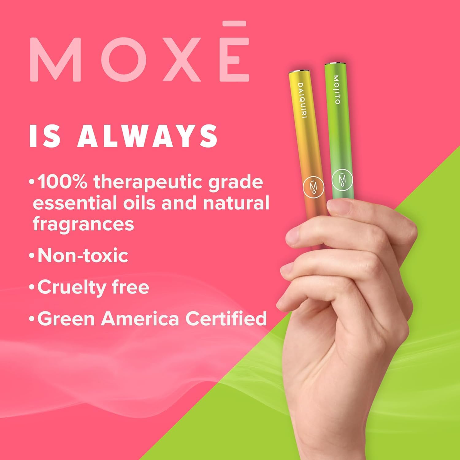 MOXE etiqueta con ingredientes mostrando transparencia y limpieza