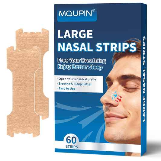 MQUPIN paquete frontal mostrando diseño ancho y beneficio respiratorio