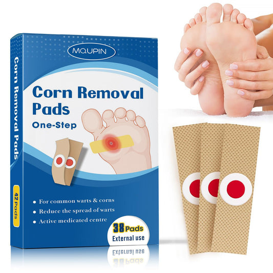 MQUPIN empaque frontal mostrando 38 parches para alivio puntual