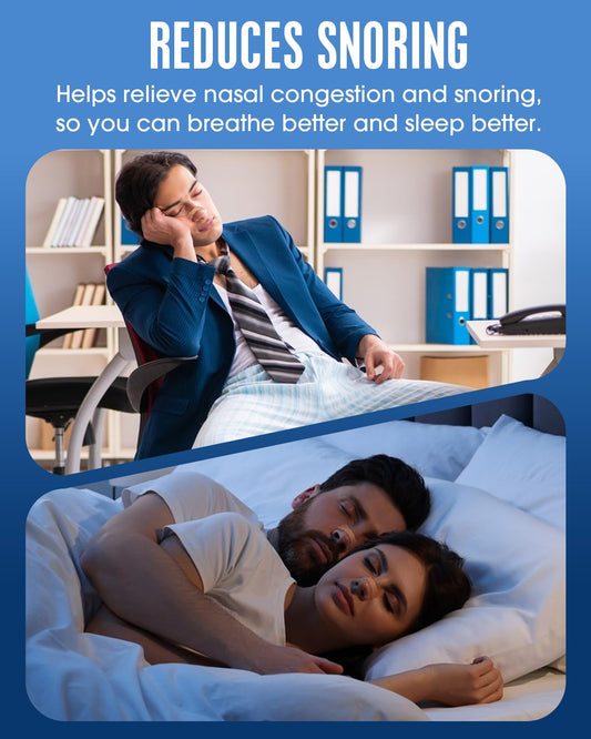 MQXUNMI nasal strips extra strength on nose demonstrate quick airflow improvement during sleep
