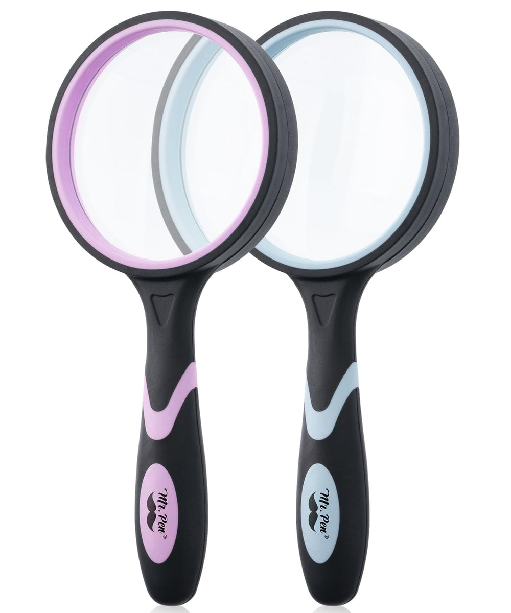 Mr. Pen lupa frontal pack mostrando dos unidades y beneficio versatilidad