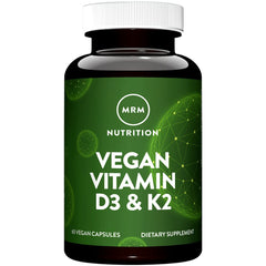 MRM Nuturition D3 K2 vegano en botella, promueve absorción de calcio