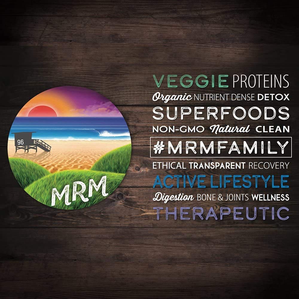 MRM suplemento en mesa saludable, representa integración en estilo de vida activo
