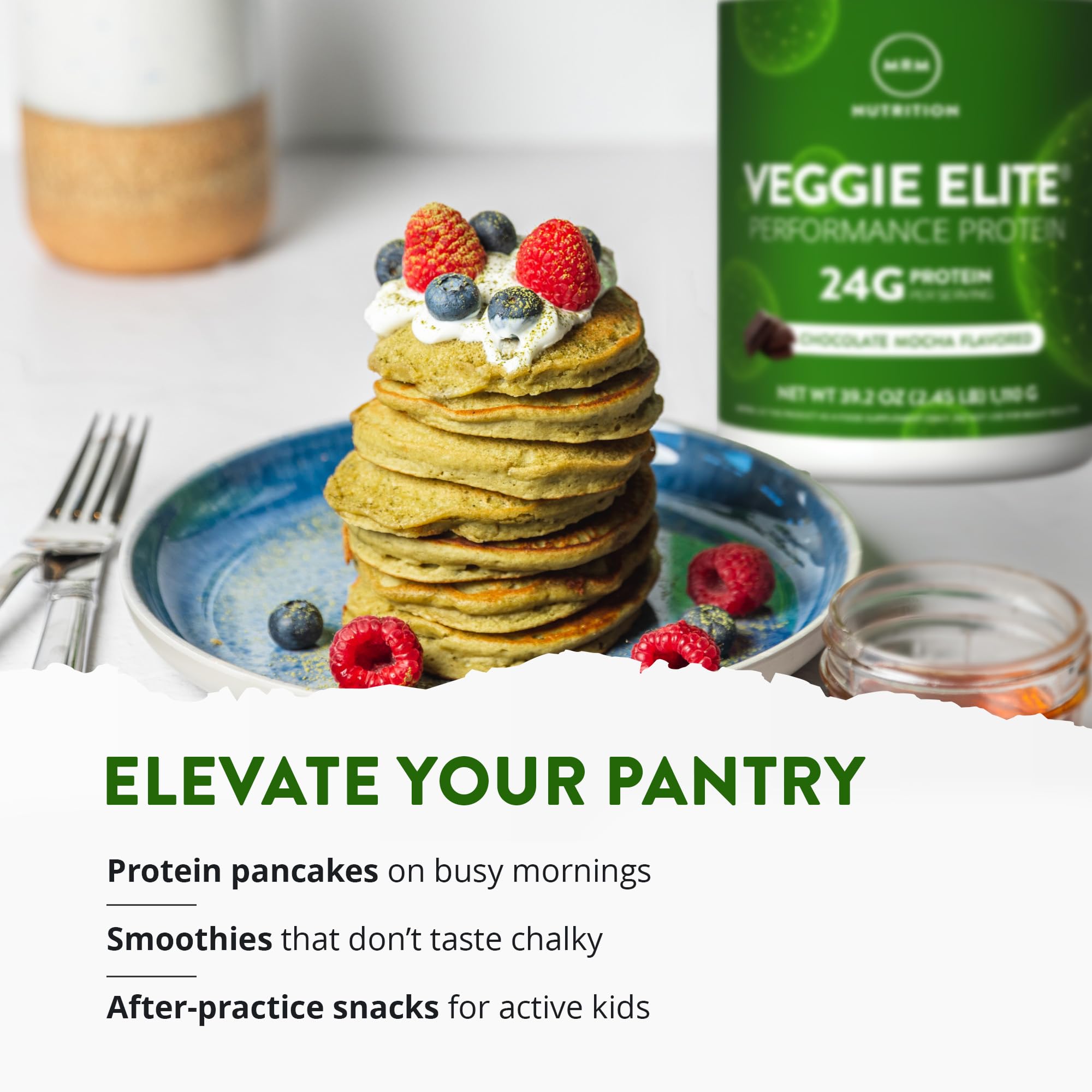 MRM waffles proteinados con sabor chocolate moca como receta saludable