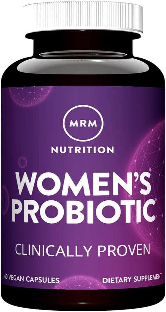 Probióticos MRM para mujeres: cápsulas para apoyar la salud intestinal.