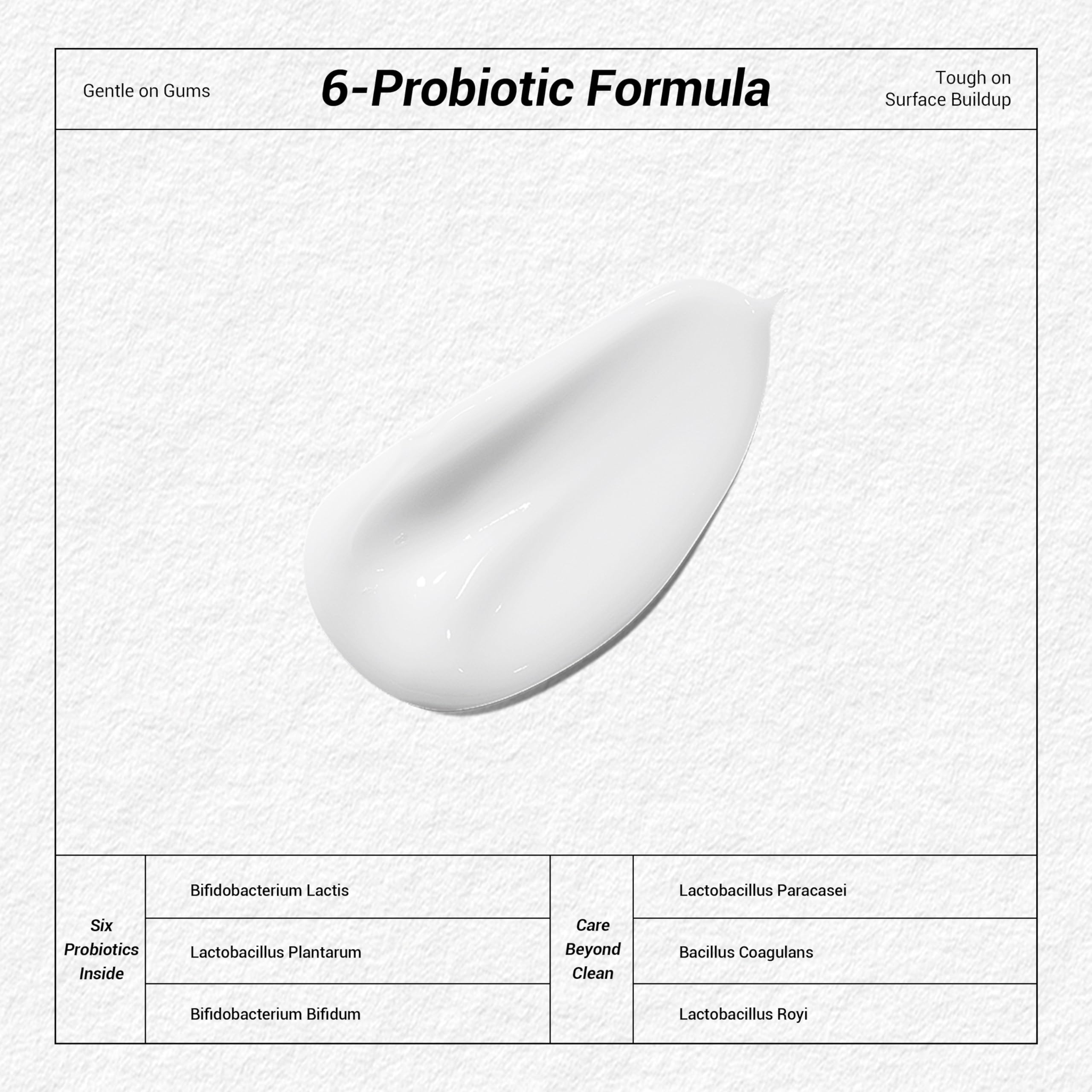 MSDRWIKEY detalle de ingredientes probióticos que apoya la higiene bucal