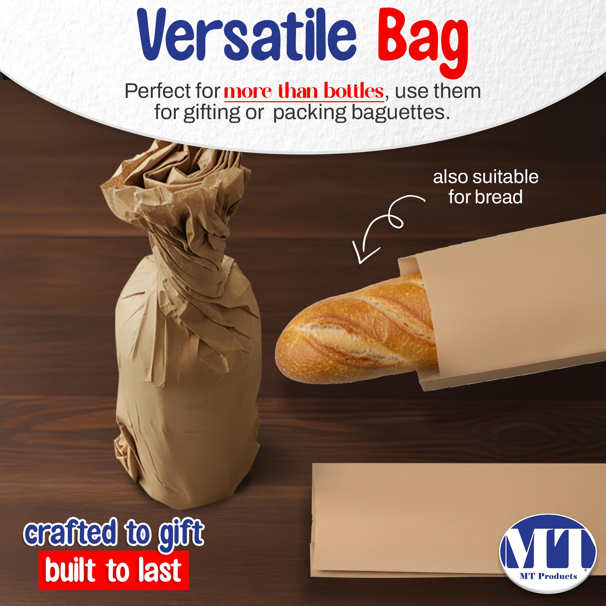 MT Products bolsa junto a regla para comparar tamaño y capacidad exacta