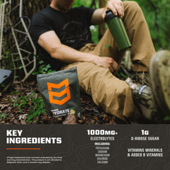 MTN OPS sobre junto a una mano para comparar tamaño y portabilidad durante actividades