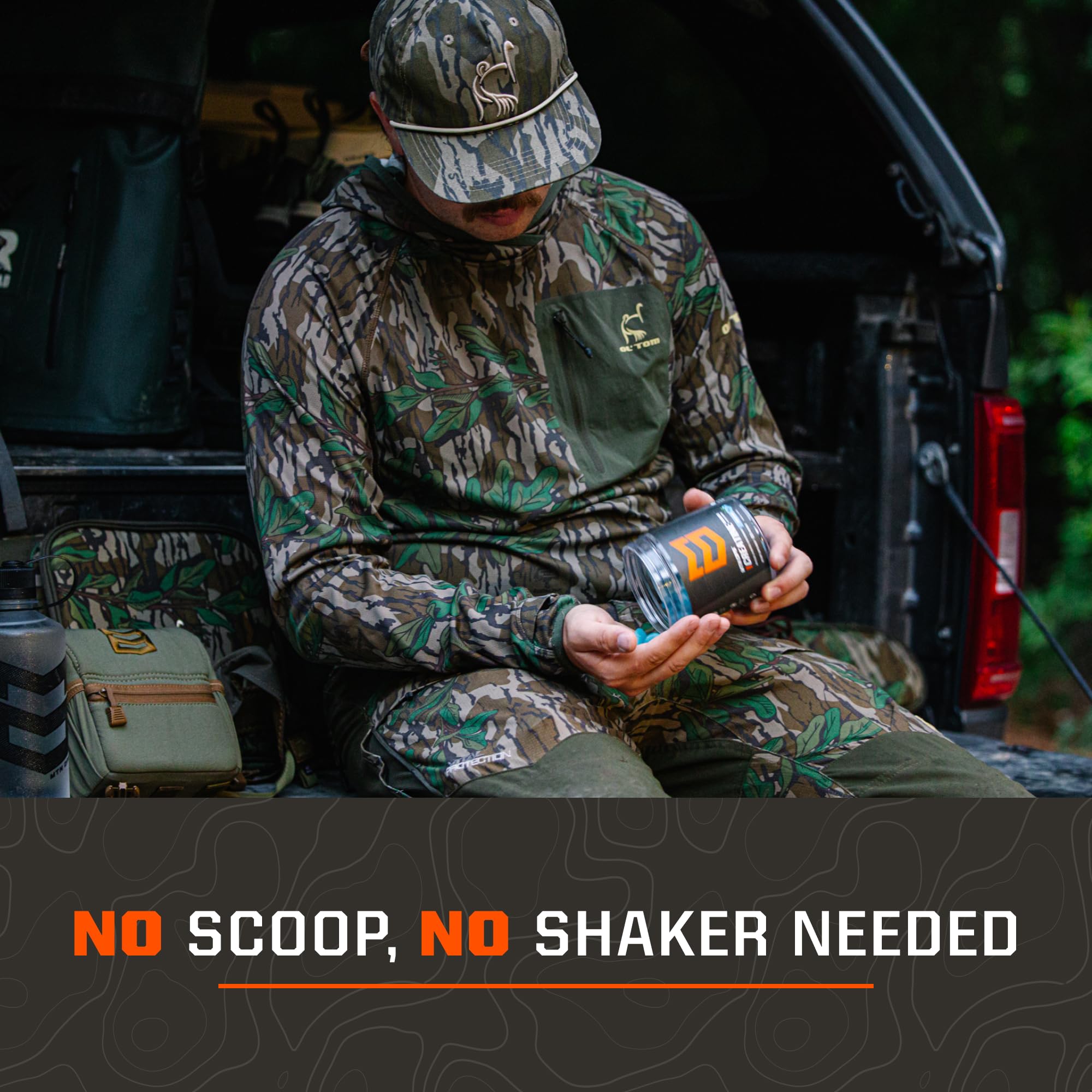 MTN OPS caja y gominolas dispuestas para presentar el paquete