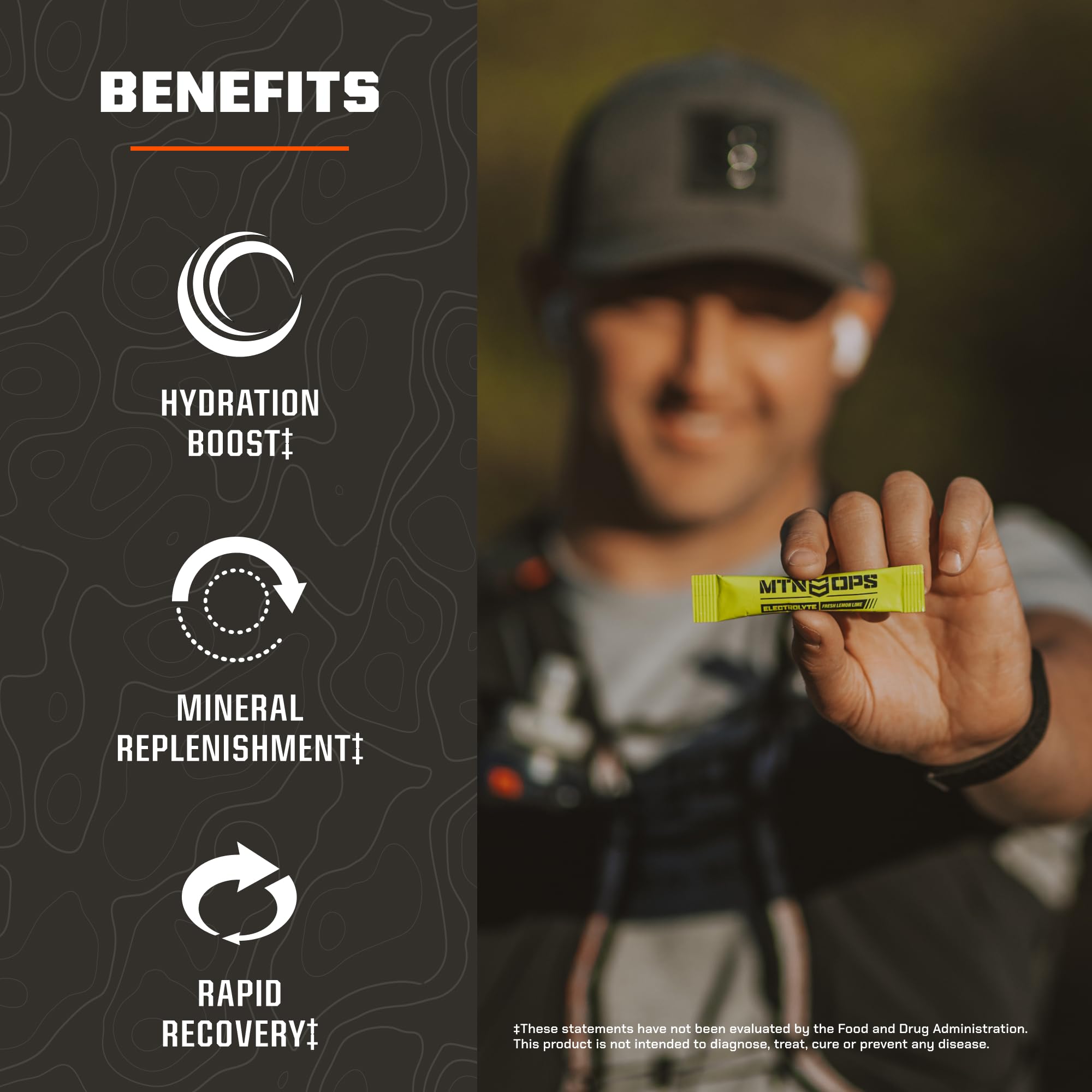 MTN OPS textura del polvo sin azúcar para absorción rápida y limpia