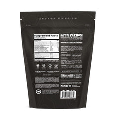MTN OPS etiqueta nutricional destacando electrolitos sin azúcares