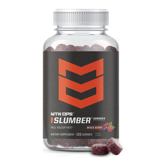 MTN OPS frasco frontal mostrando etiqueta y sabor mixed berry con beneficio claro