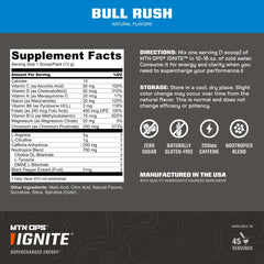 MTN OPS Ignite primer plano del polvo resaltando mezcla fina y pureza