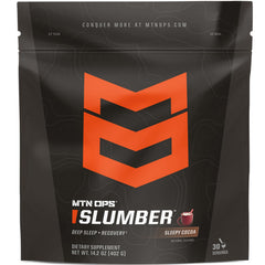 MTN OPS envase frontal mostrando diseño y sabor Sleepy Cocoa beneficio comodidad