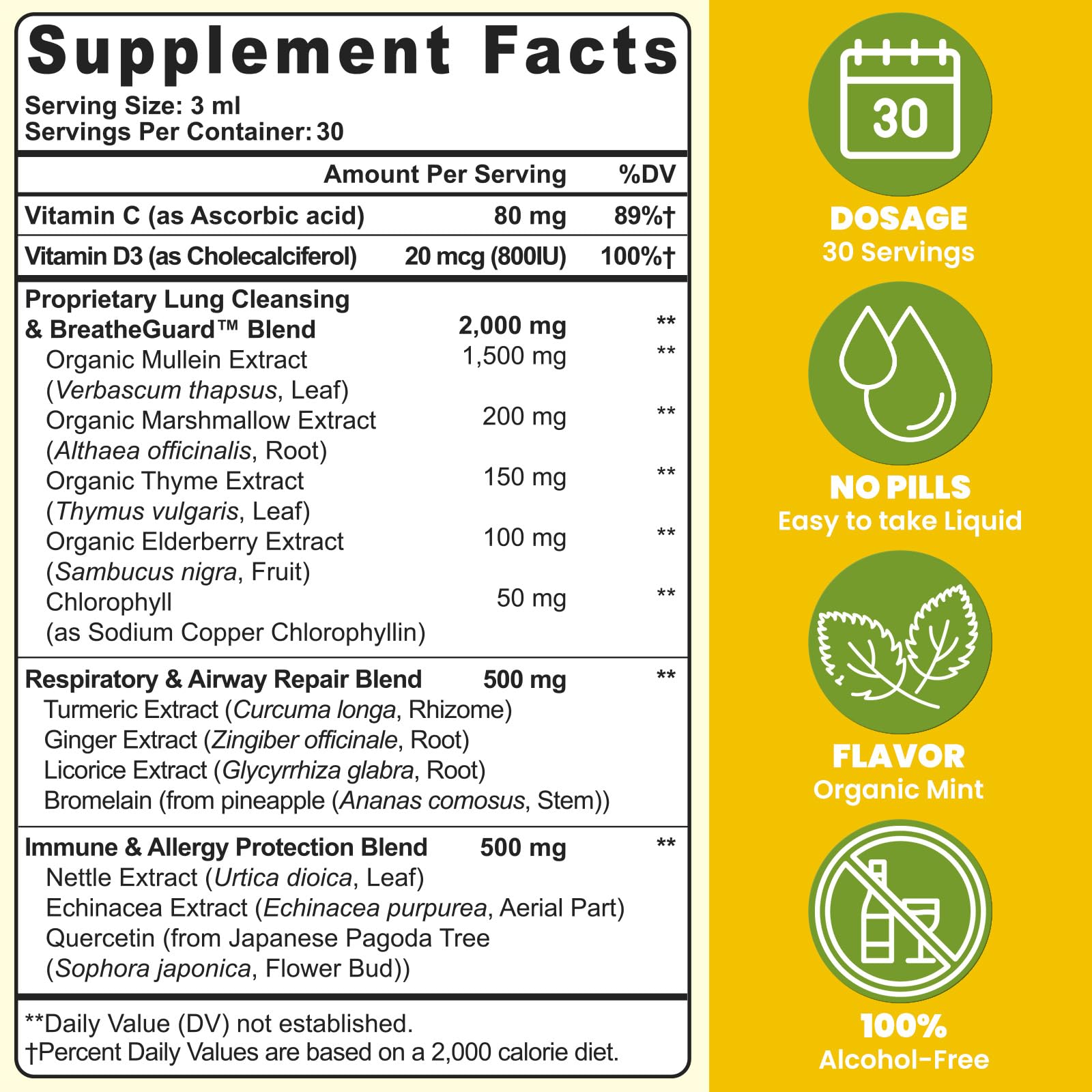 Muechaya detalle de la etiqueta con lista de ingredientes y beneficios visibles