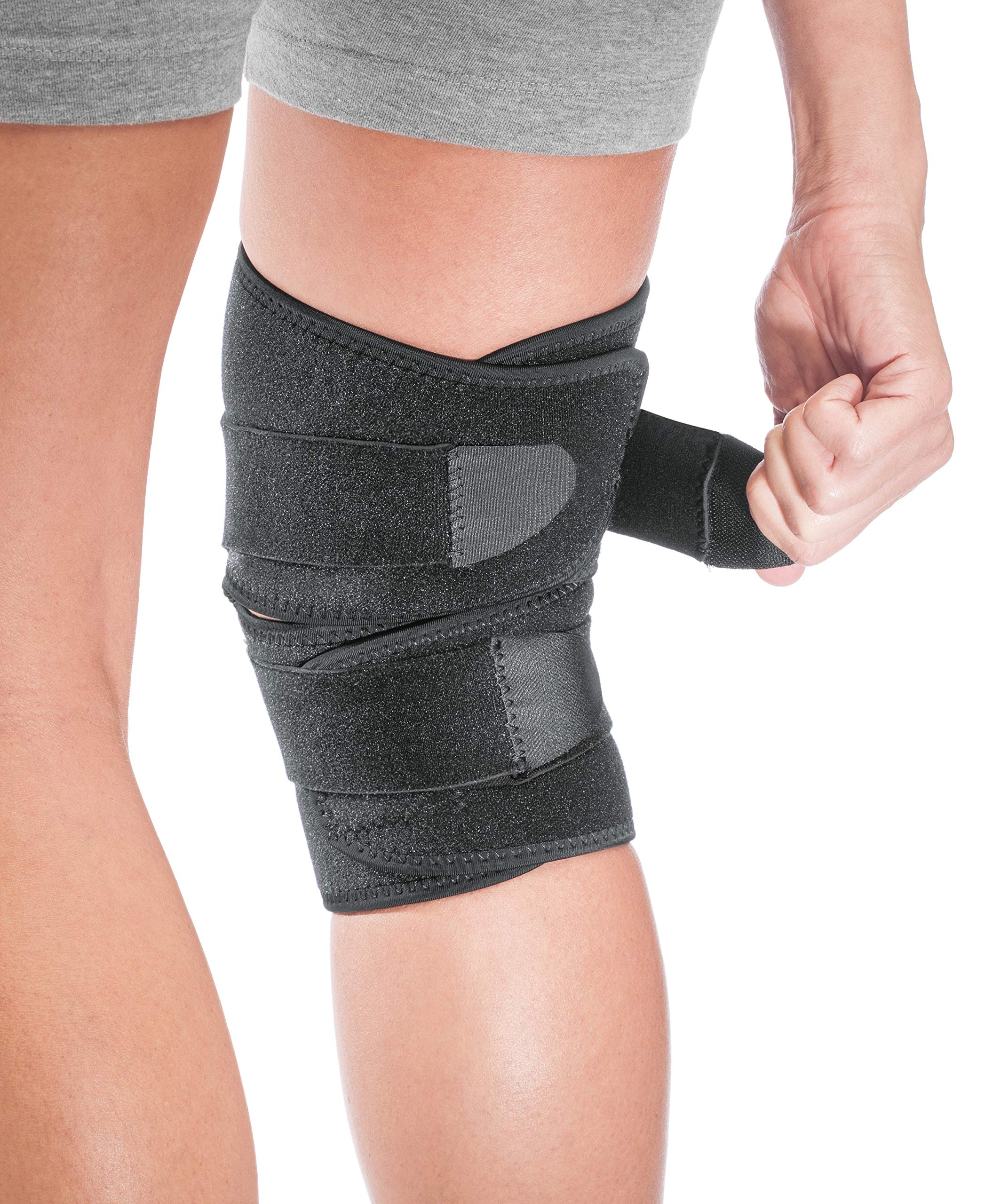 MUELLER textura de neopreno en primer plano retiene calor y soporte