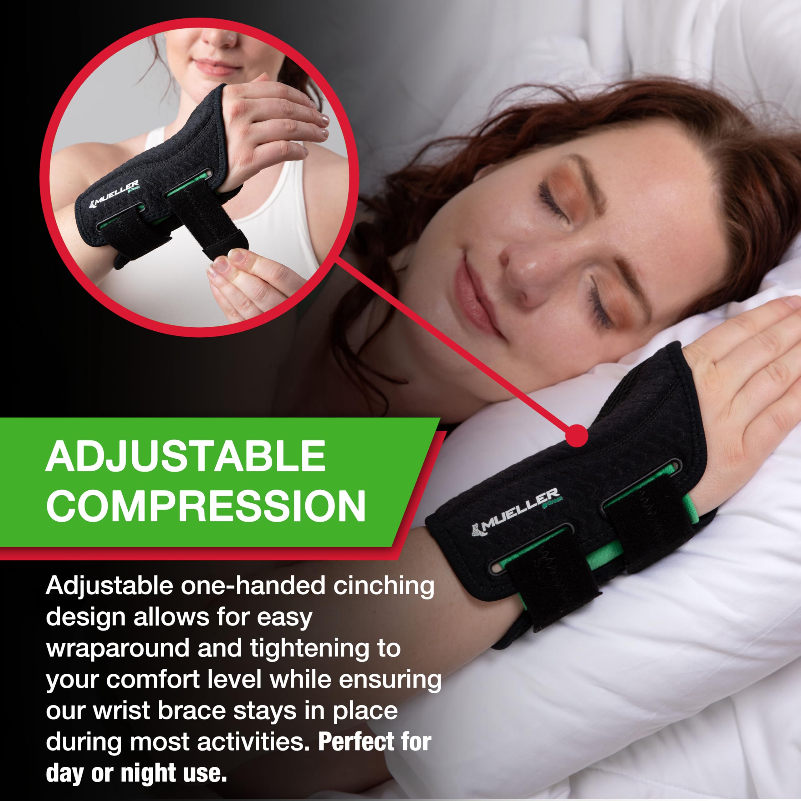 MUELLER malla transpirable que mantiene la piel seca