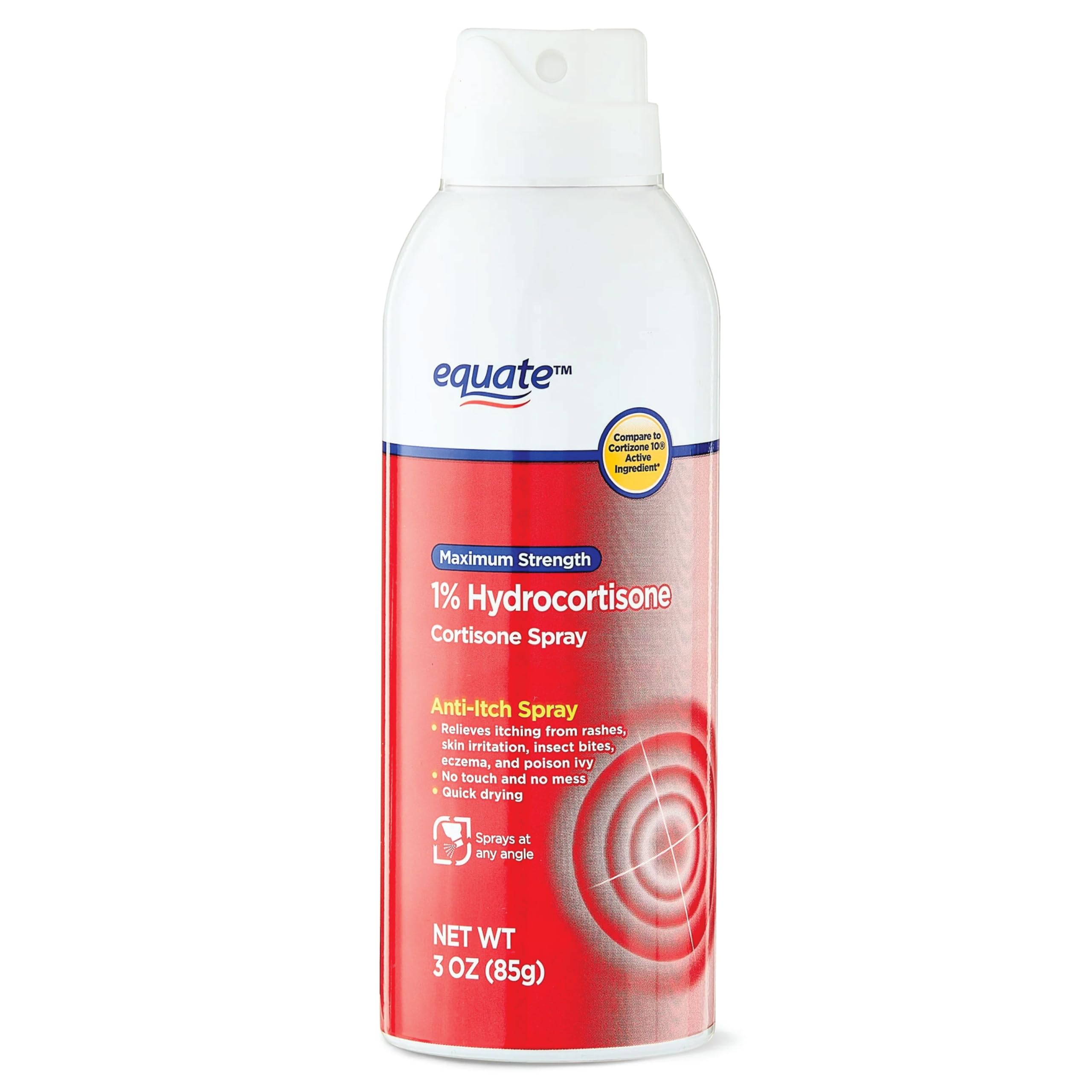 MUHU Equate spray frontal mostrando envase portátil y uso práctico