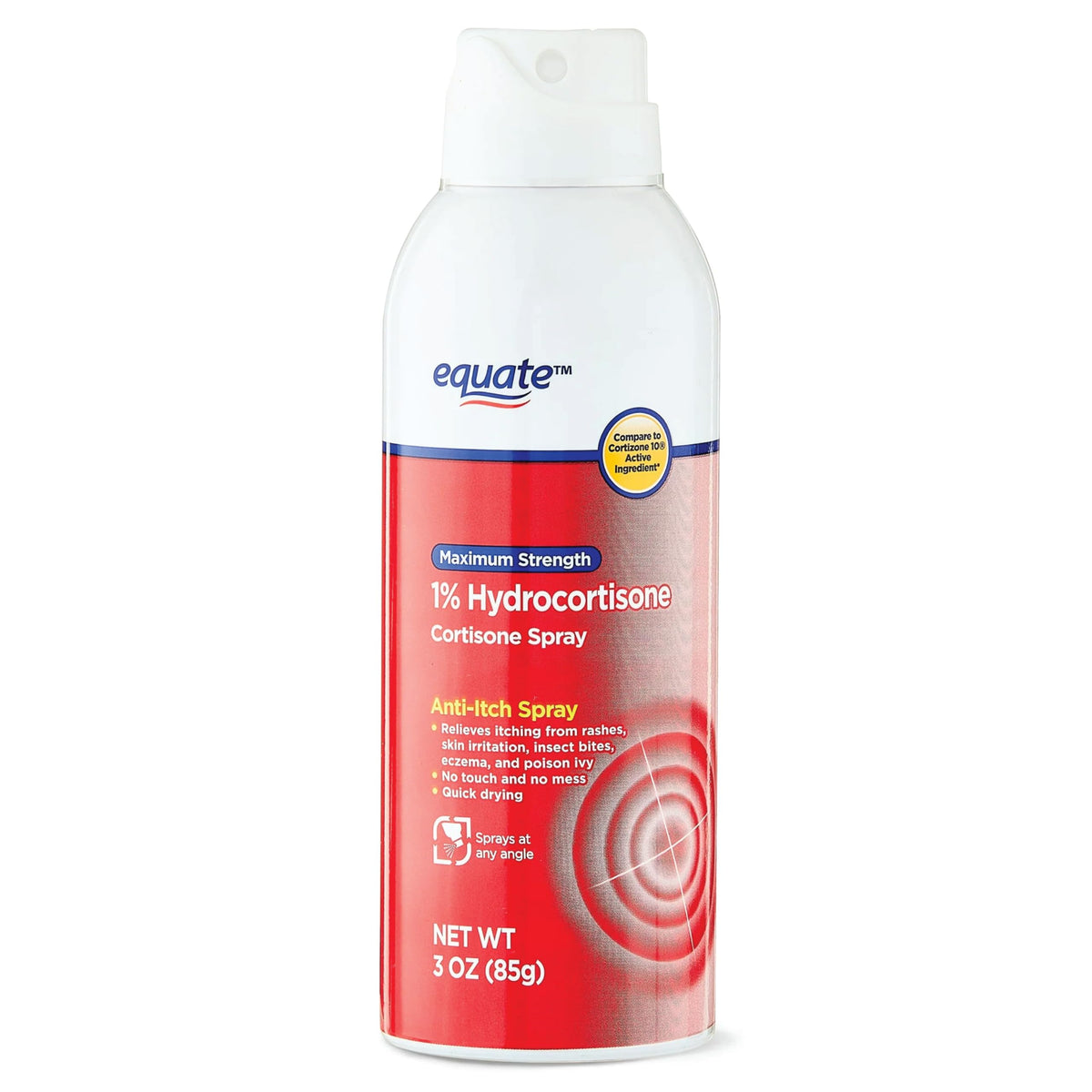 MUHU Equate spray frontal mostrando envase portátil y uso práctico
