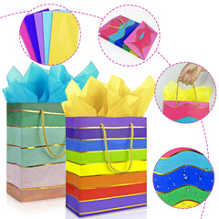 MUMULULU conjunto de cinco colores con papel seda a juego para decorar
