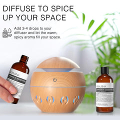 MUNUSNA aceite de canela usado al hacer velas artesanales, aportando aroma especiado a proyectos DIY