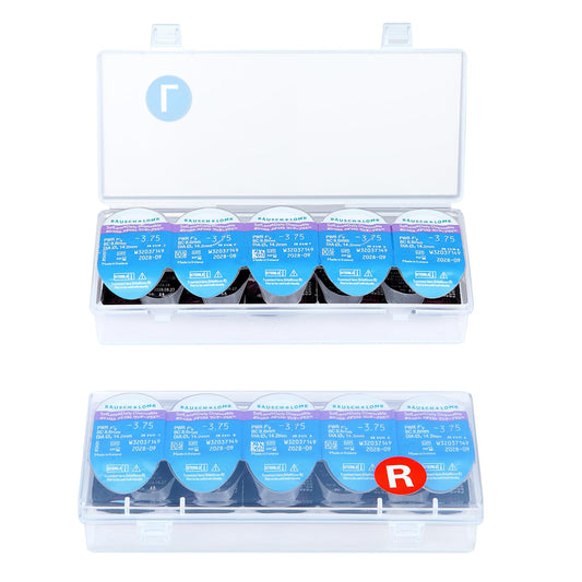 MUQING estuche frontal transparente mostrando capacidad y orden