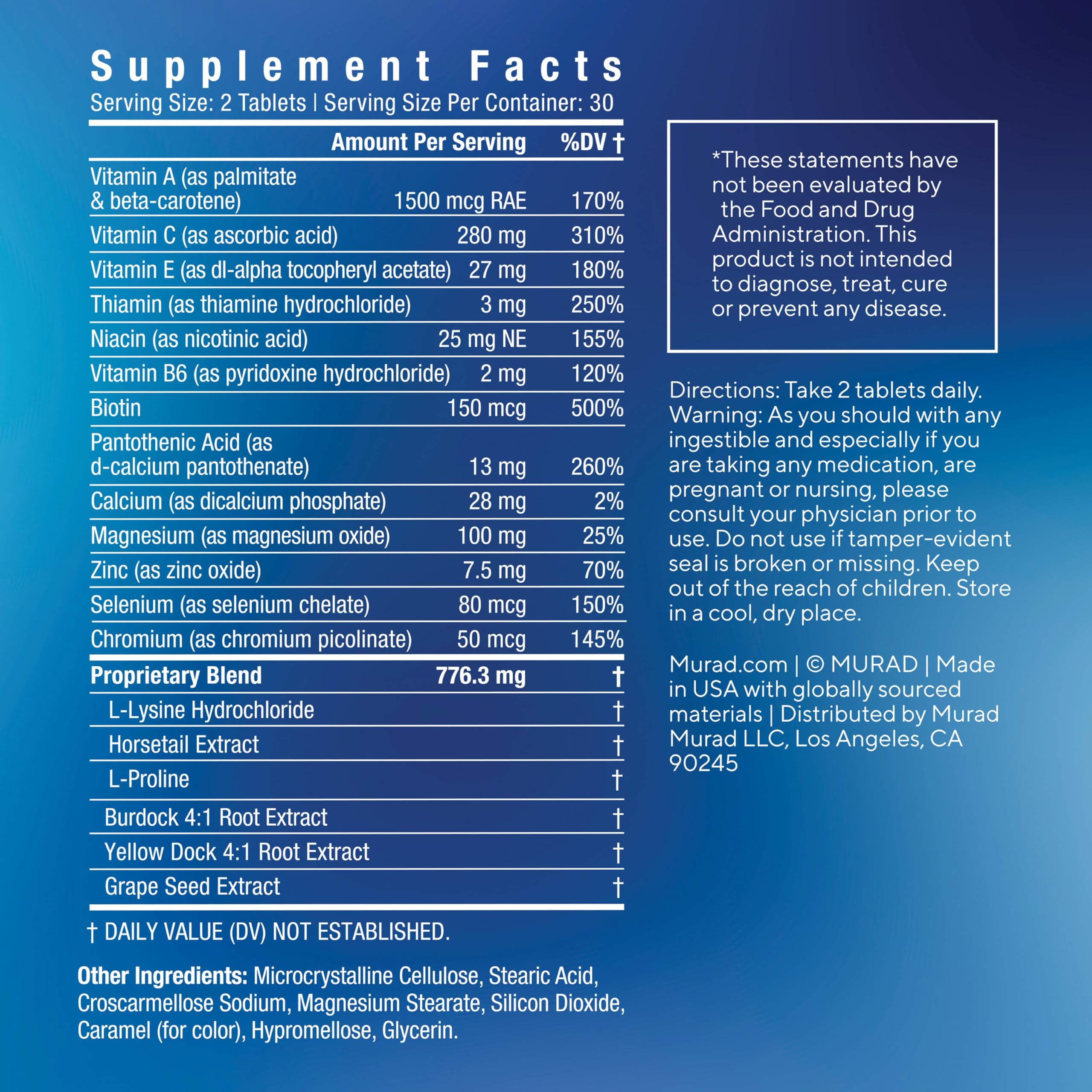 Murad ingredientes claves en foco que apoyan control del sebo