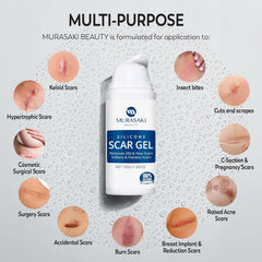 MURASAKI BEAUTY aplicando gel en zona de cesárea para cuidado dirigido