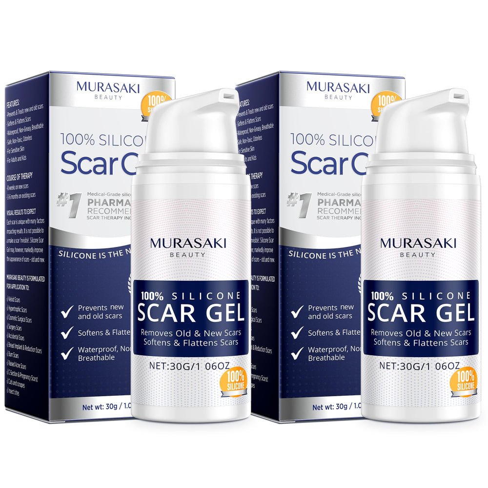 MURASAKI BEAUTY pack frontal mostrando dos tubos y beneficios de valor