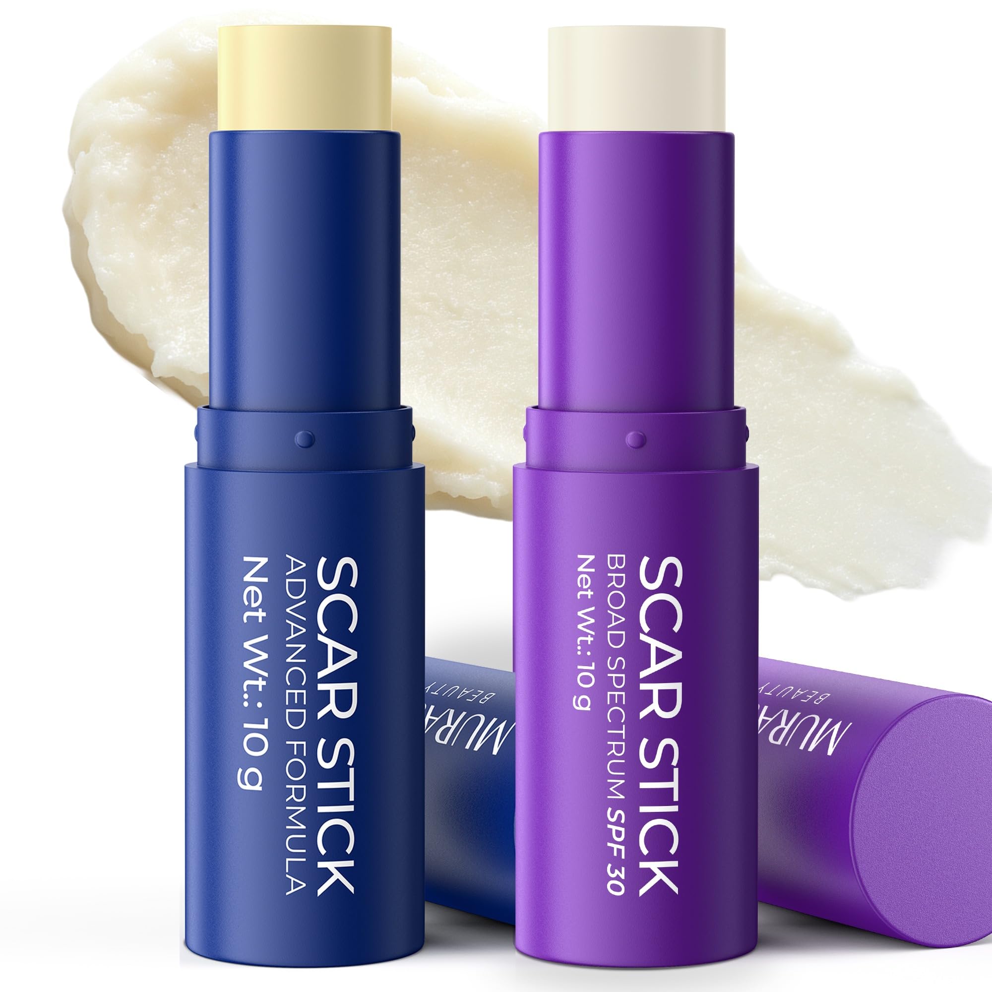 MURASAKI BEAUTY paquete frontal mostrando dos sticks y beneficio portabilidad