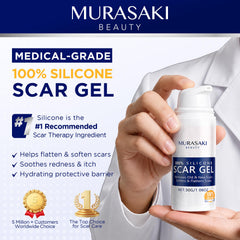 MURASAKI BEAUTY textura de gel cristalino demostrando absorción rápida